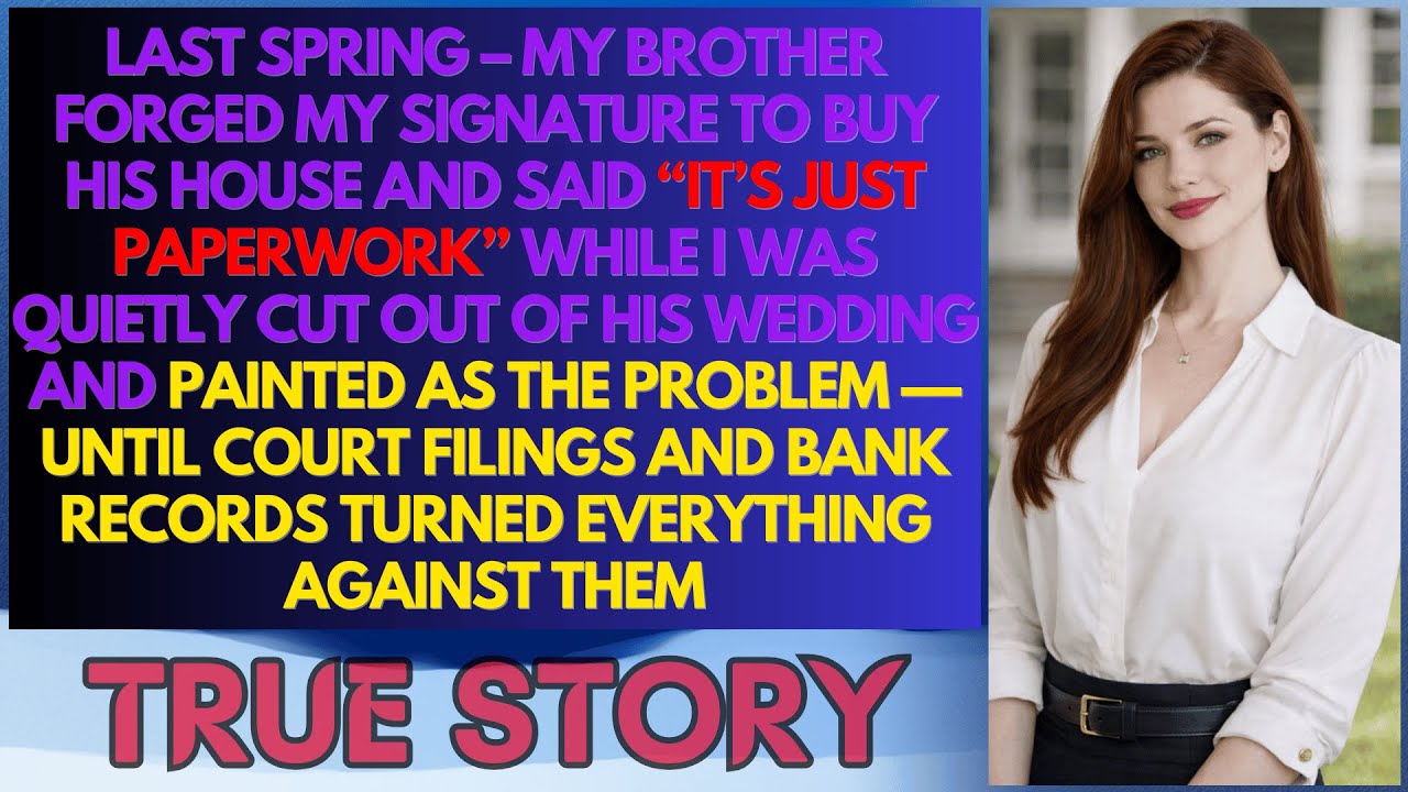 Last Spring My Brother Forged My Signature Said “It’s Nothing” As I Was Cut Out —Court Records Spoke