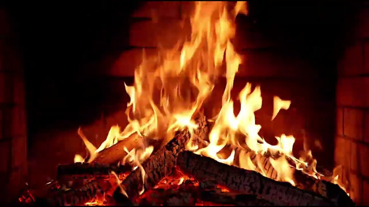 Cozy Fireplace & Melodic Background Music | Relax, Study, Sleep