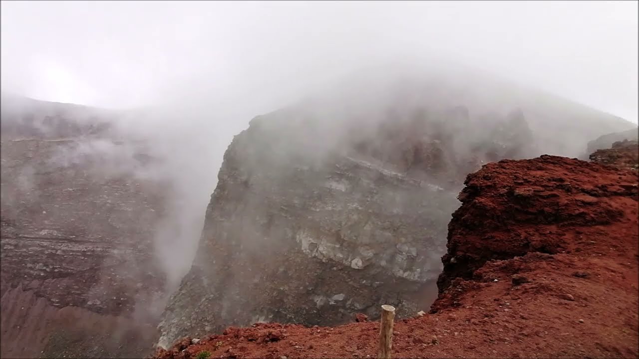 Italy: A walk on Mount Vesuvius.