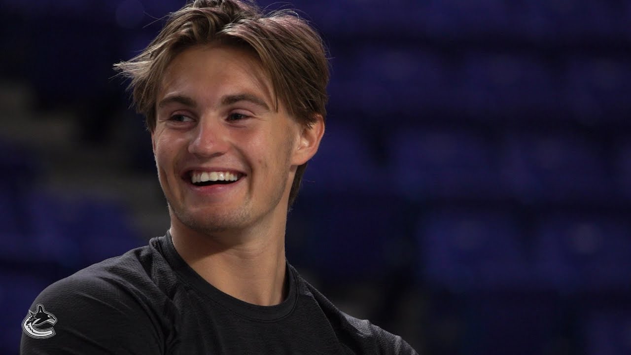 Nils Hoglander Training at Canucks Prospect Development Camp
