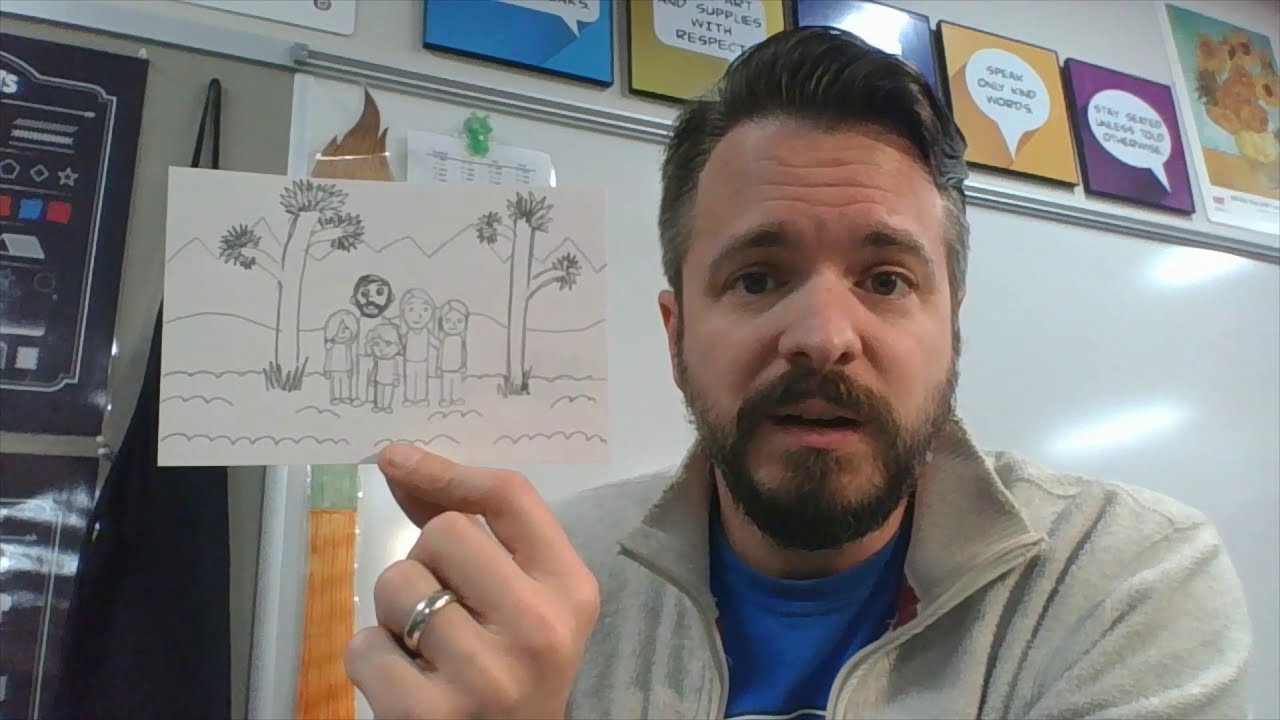 Drawing from Memory - Creating an artwork based on a happy memory.