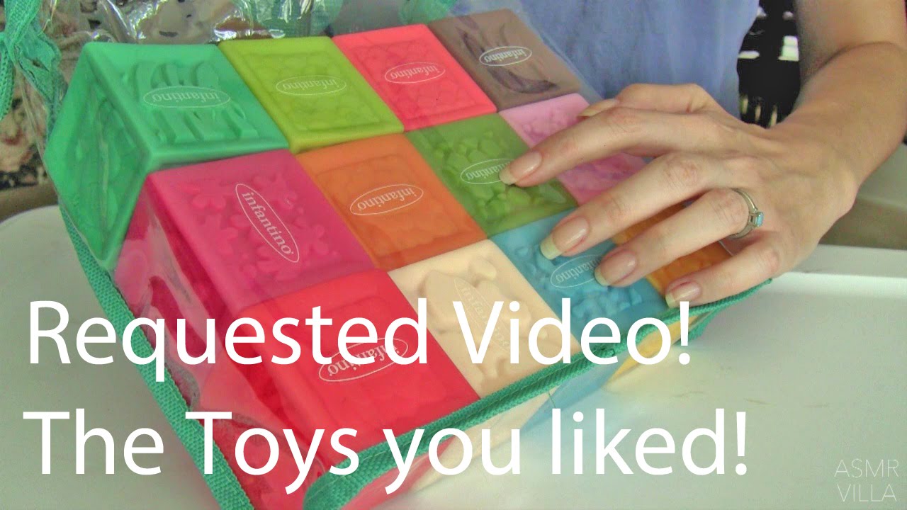 ASMR * Tapping & Scratching * Theme: Block Toys * Fast Tapping * No Talking * ASMRVilla