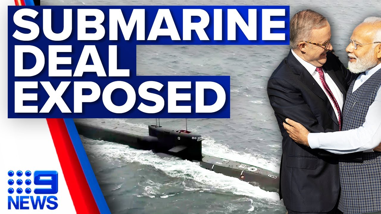 AUKUS nuclear-powered submarines details surface | 9 News Australia