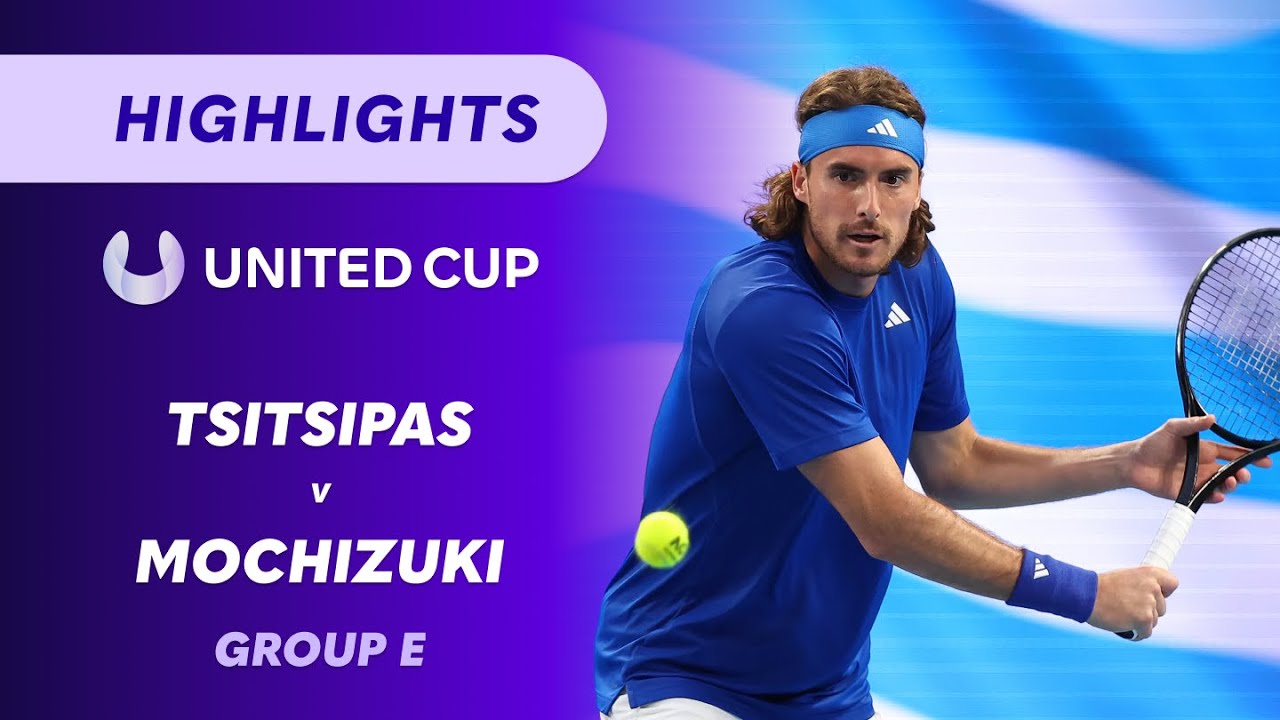 Stefanos Tsitsipas v Shintaro Mochizuki - United Cup Highlights | Wide World of Sports