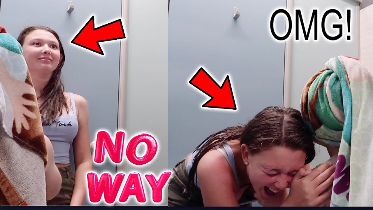 SHE GOT A SHOCK LEAVING THE POOL CHANGING ROOMS! EURO ROAD TRIP DAY 7!