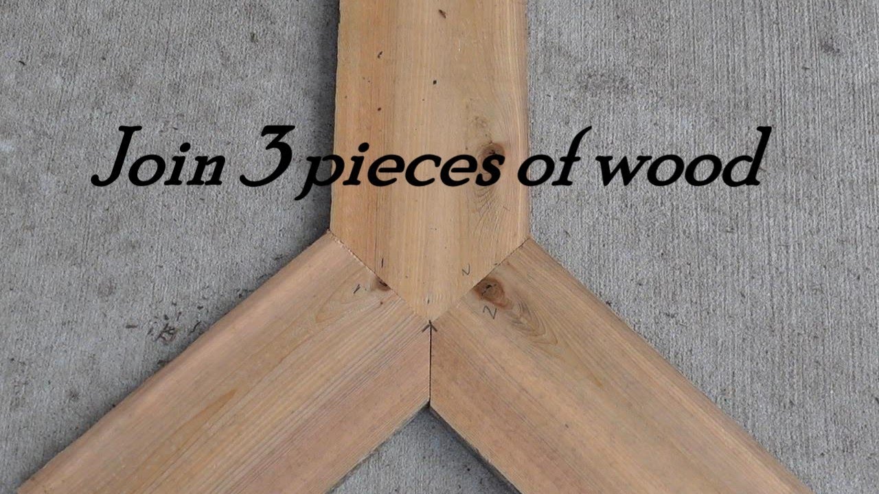 How to join 3 pieces of wood using the same angle!!