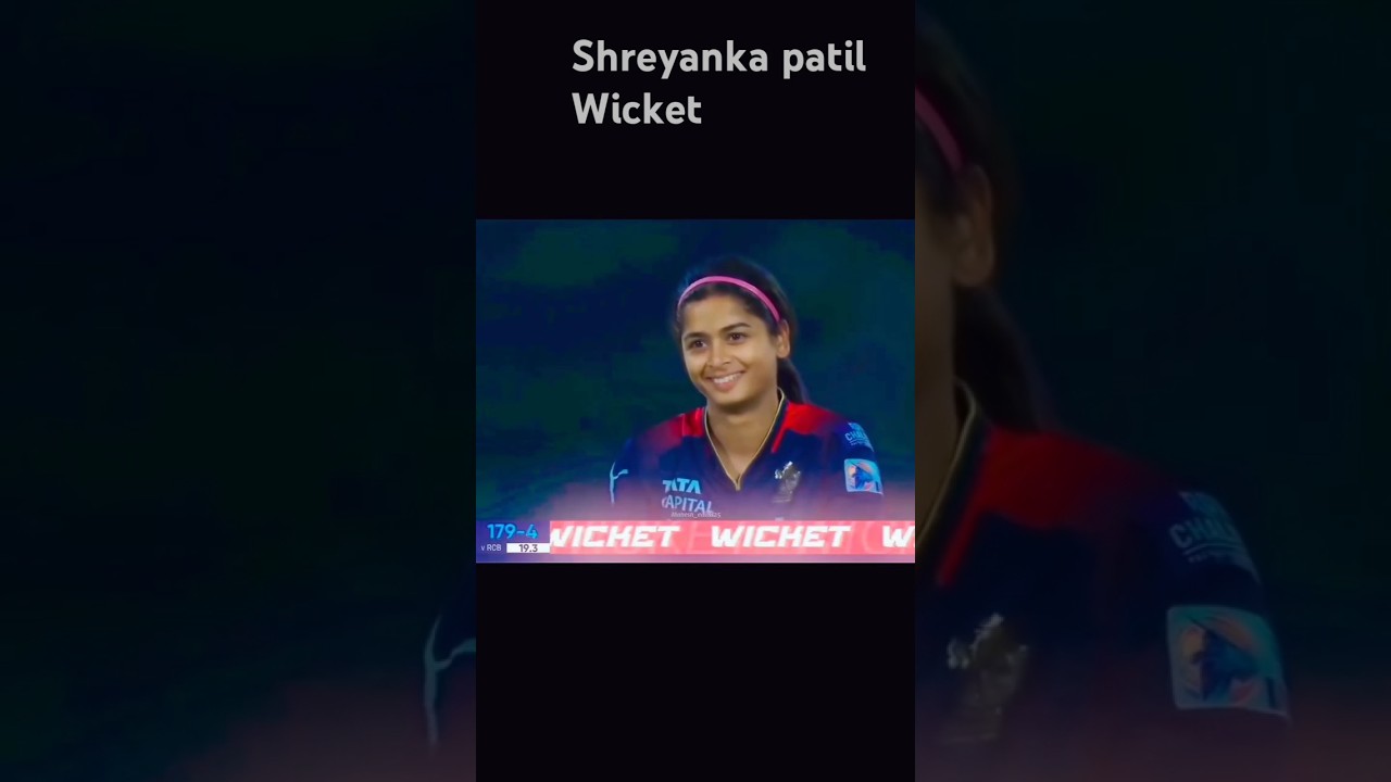 shreyanka patil wicket in ipl.women cricket#cricket#womenasiacup2024.