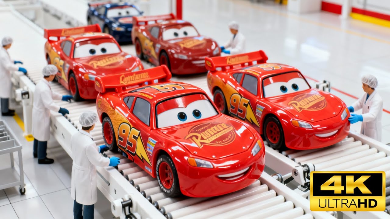 Inside the World's Largest Lightning McQueen Toy Factory: From Metal to Ka-Chow Full Process