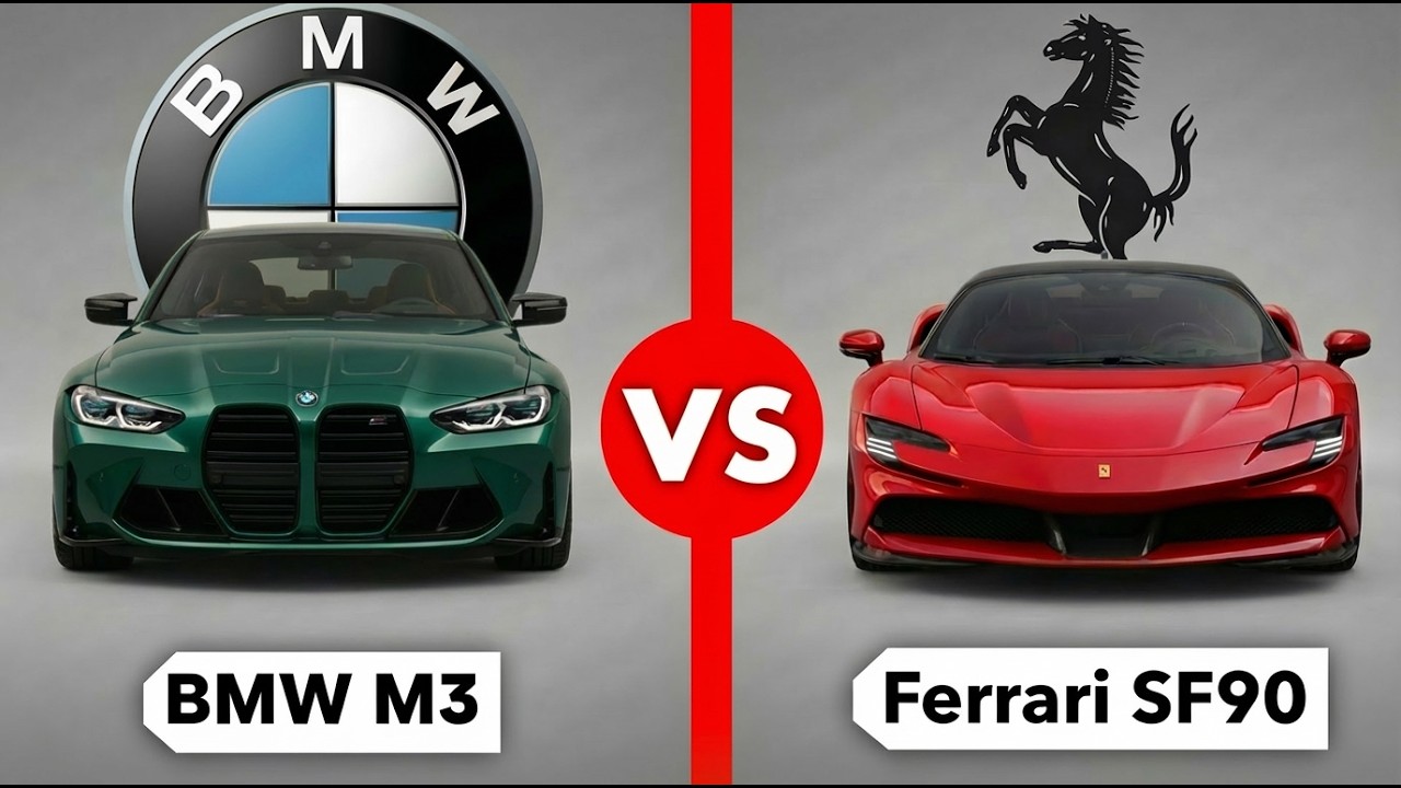 Can The M3 Really Compete With Ferrari? M3 VS SF90!