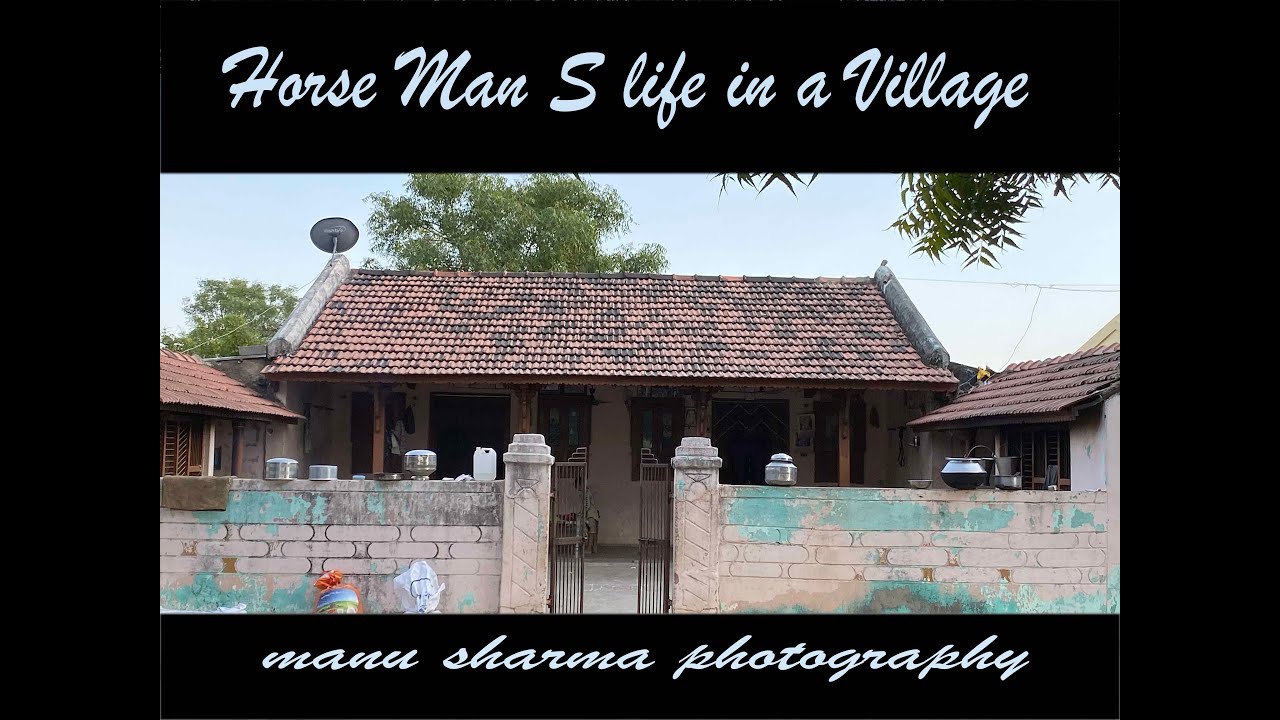 Village Life with horses in Gujarat India