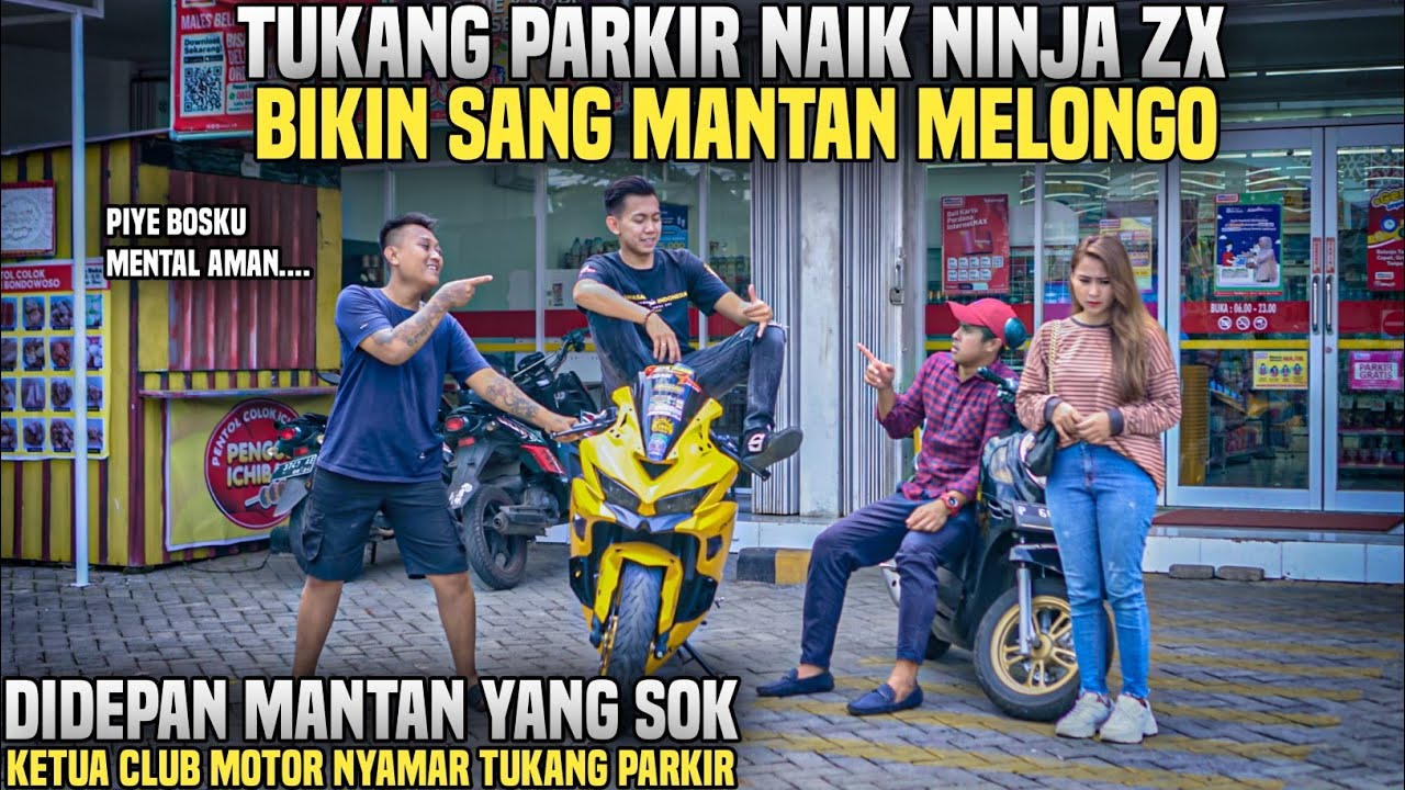 KETUA CLUB MOTOR NYAMAR JADI TUKANG PARKIR DIDEPAN MANTANNYA YANG DULU ANGKUH!!Wow lihat..
