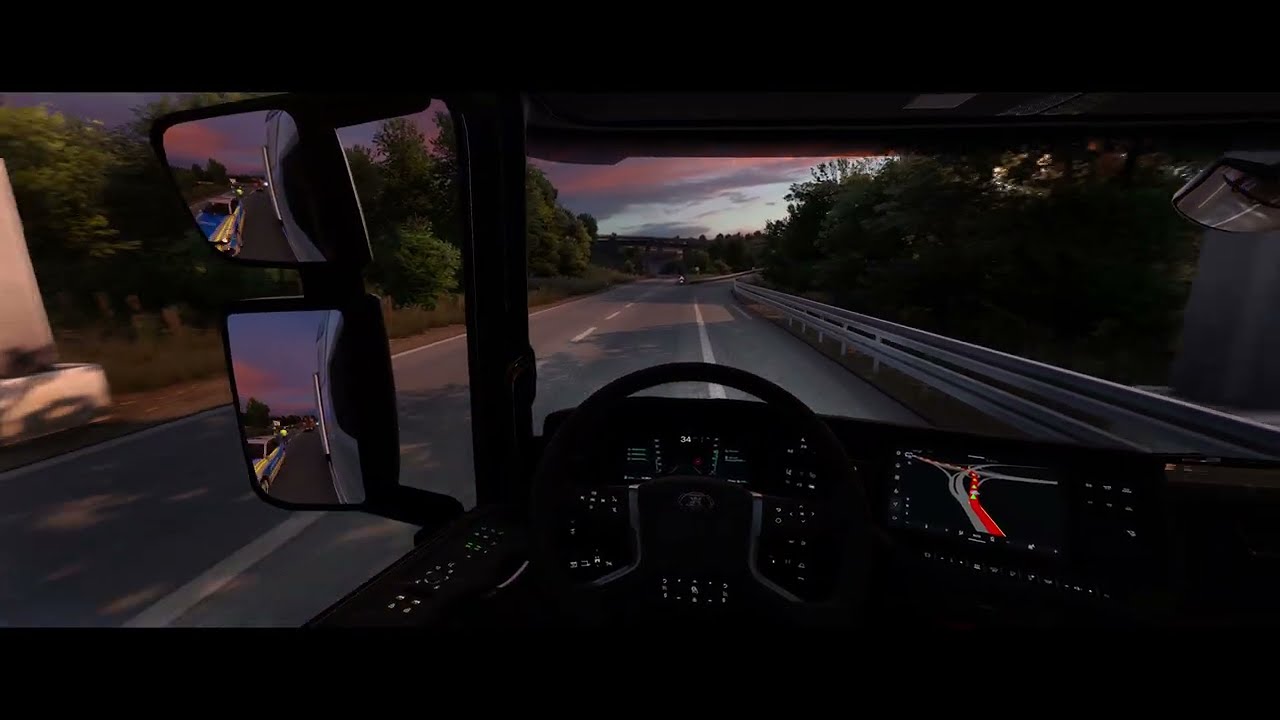 🎬Euro Truck Simulator 2 - #42- Ultra Realistic Graphic 4K |Realistic cab view|V1.56| Fanatec Wheel