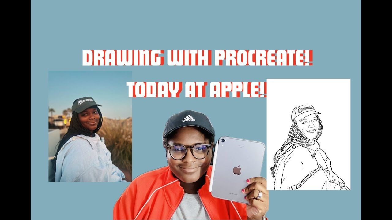 Drawing with Procreate! Today at Apple!