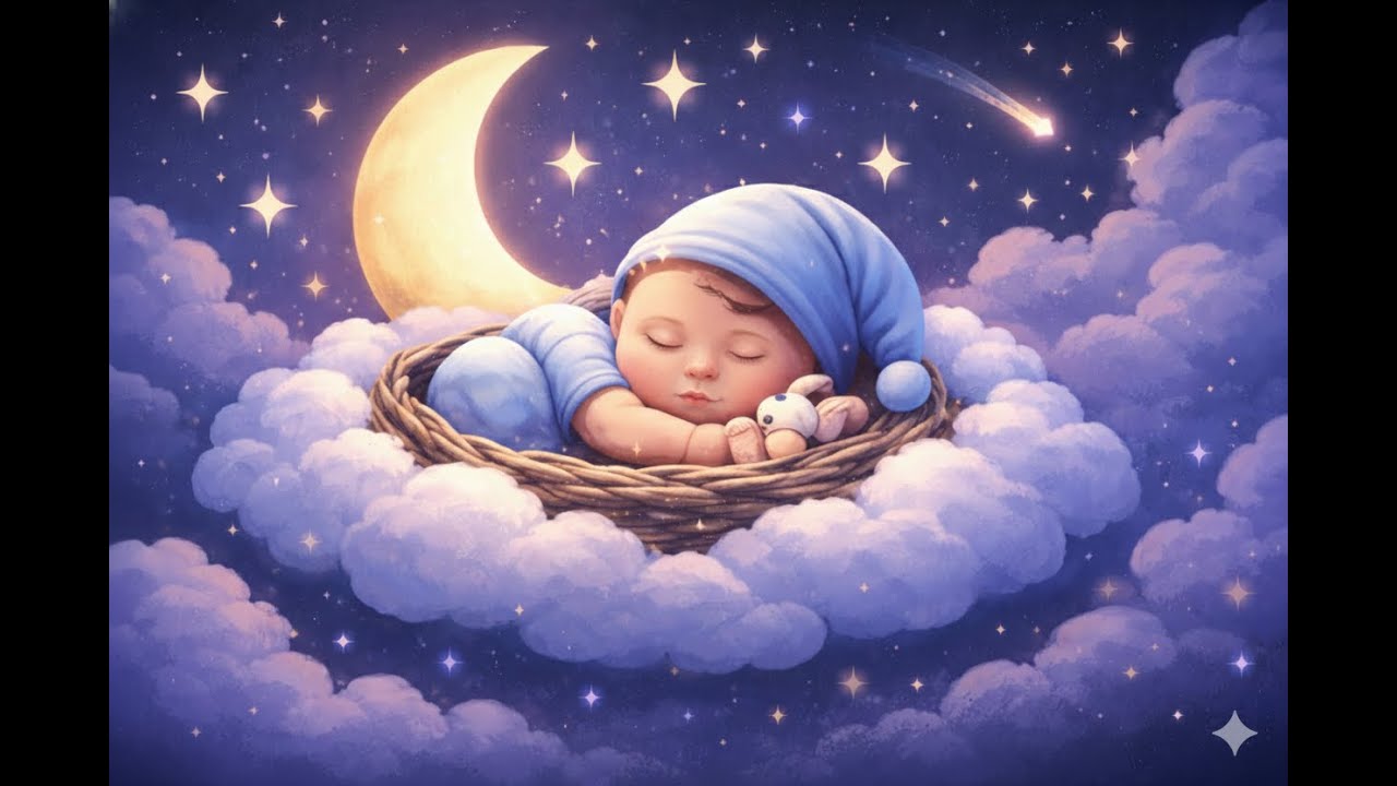 Gentle Wind, Birds & Ambient Piano | 1 Hour Deep Sleep Lullaby for Babies (High Quality Audio)