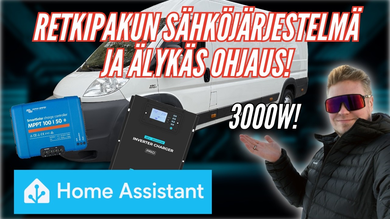 Retkipakun 3000W SÄHKÖJÄRJESTELMÄ – suunnittelu ja älykäs ohjaus! | Pakuprojekti osa 9