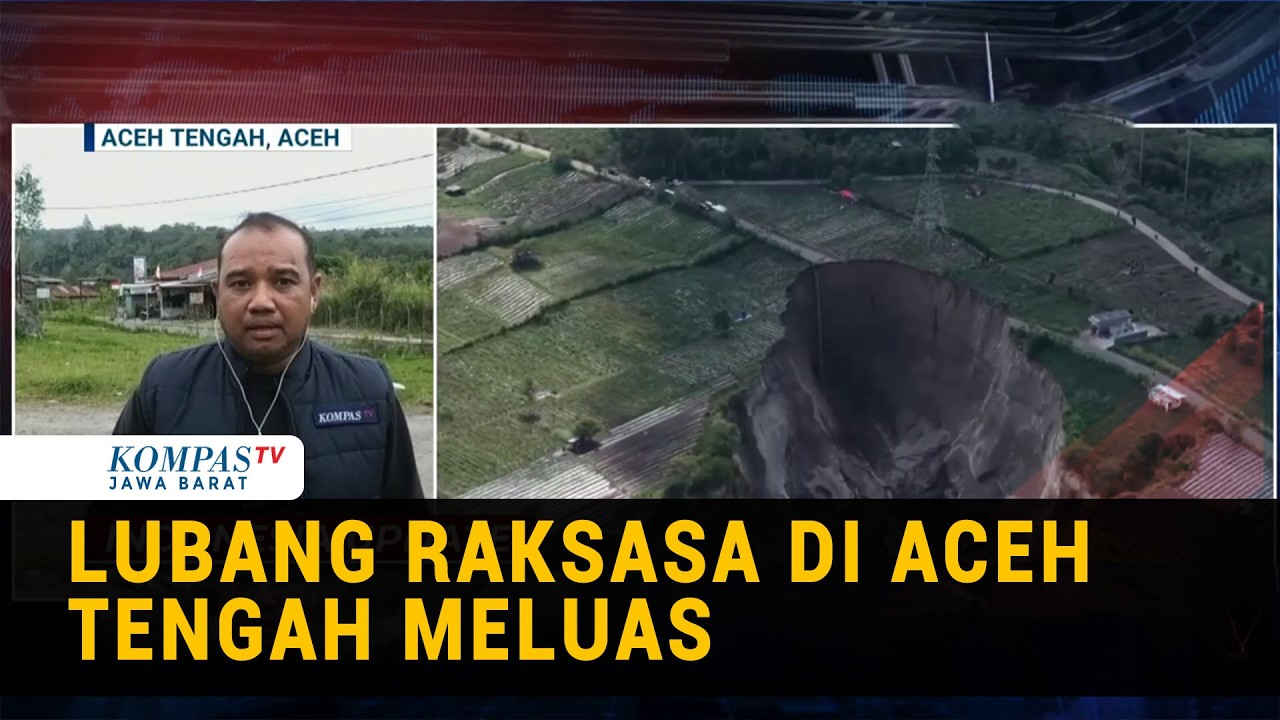 Dampak Sinkhole di Aceh Tengah Petani Kehilangan 2 Hektare Kebun