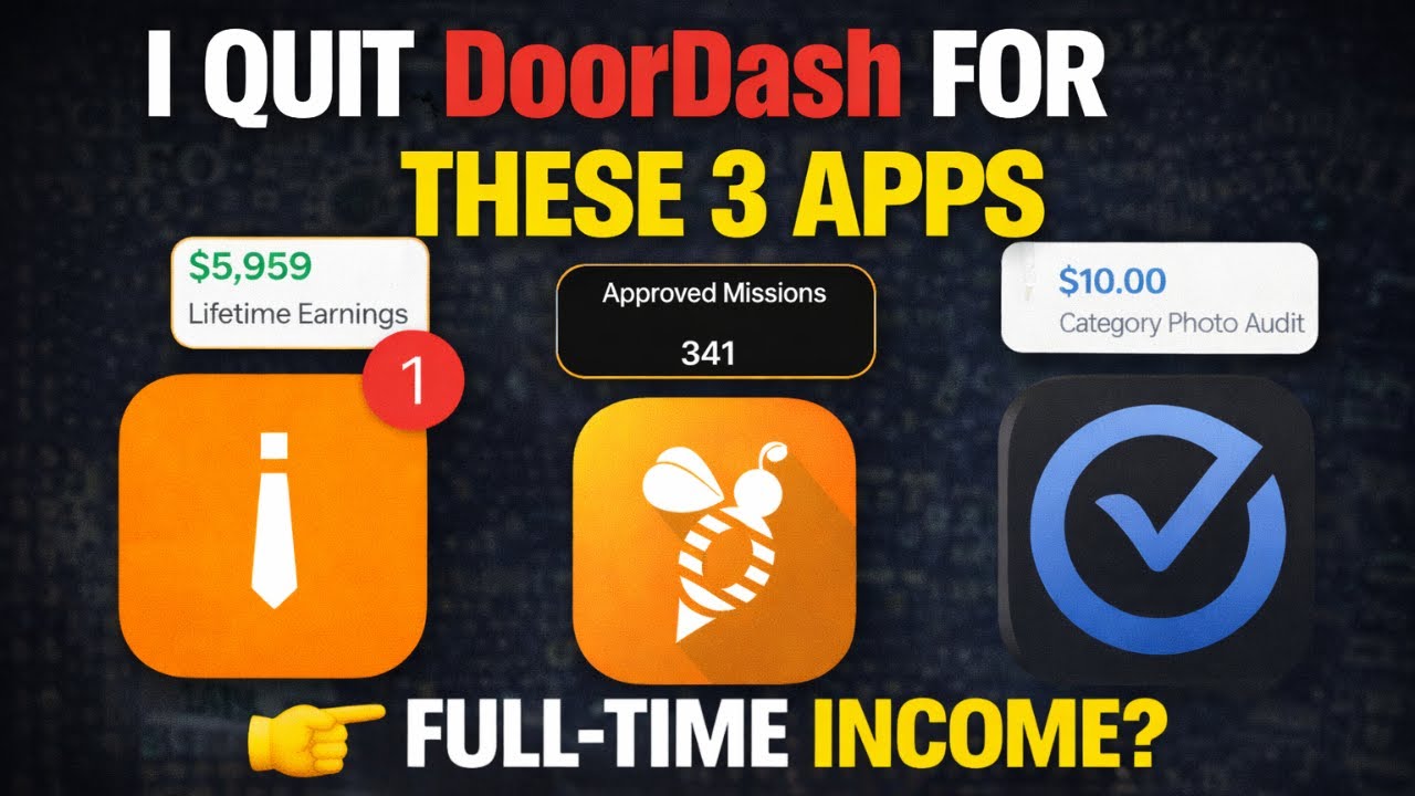 I Quit DoorDash for These 3 Apps Full Time Income Proof