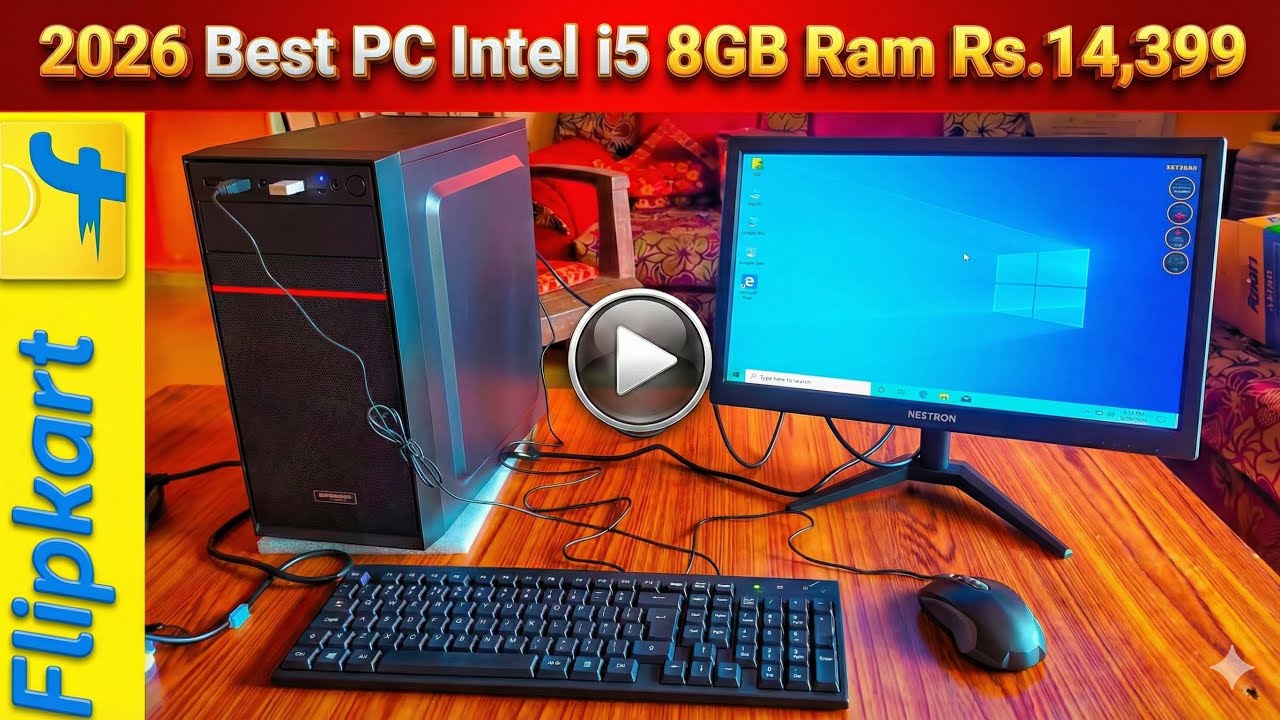2026 Best Desktop Computer Setup at Home Cheapest Entwino Zebronics Flipkart PC Review Office work