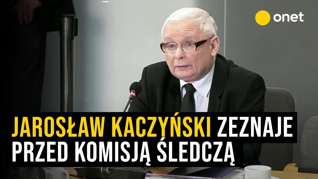 Przesłuchanie Jarosława Kaczyńskiego przez komisję śledczą ds. Pegasusa