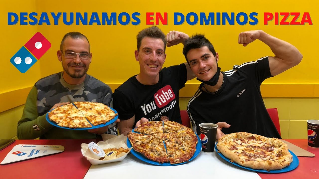 DES-AYUNAMOS en DOMINO'S PIZZA🍕con ANIERBOULDER y JAVIER ASENSIO💥