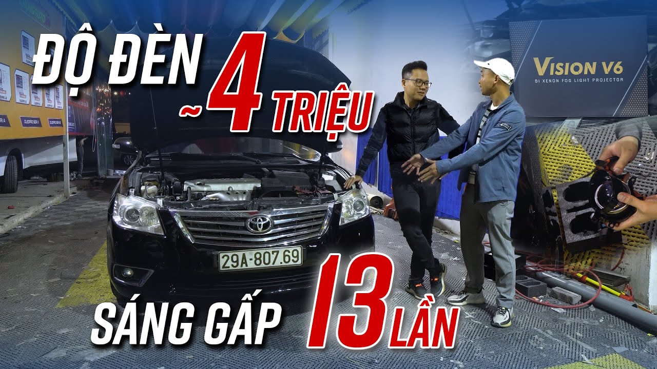 Chưa đến 4 củ đèn Toyota Camry sáng gấp 13 lần? Giải pháp HIỆU QUẢ và TIẾT KIỆM cho xe cũ