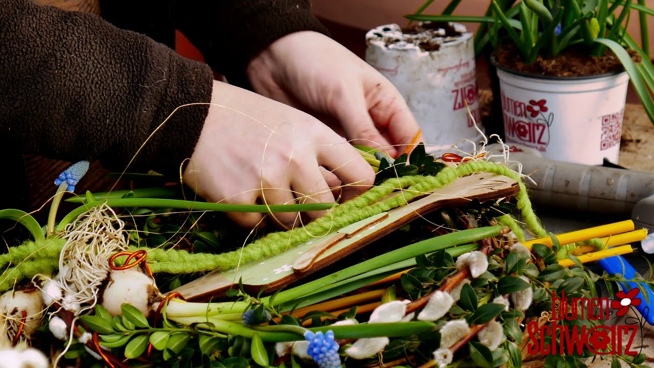 DIY: Floristikkurs Osterkranz | Floristik einfach selbstgemacht | Kurse für den Frühling