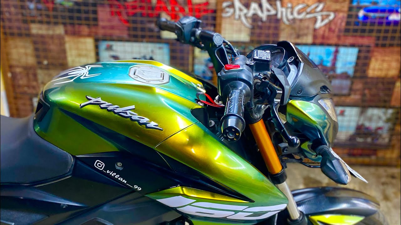 Pulsar ns125 chameleon vinyl wrapping by 