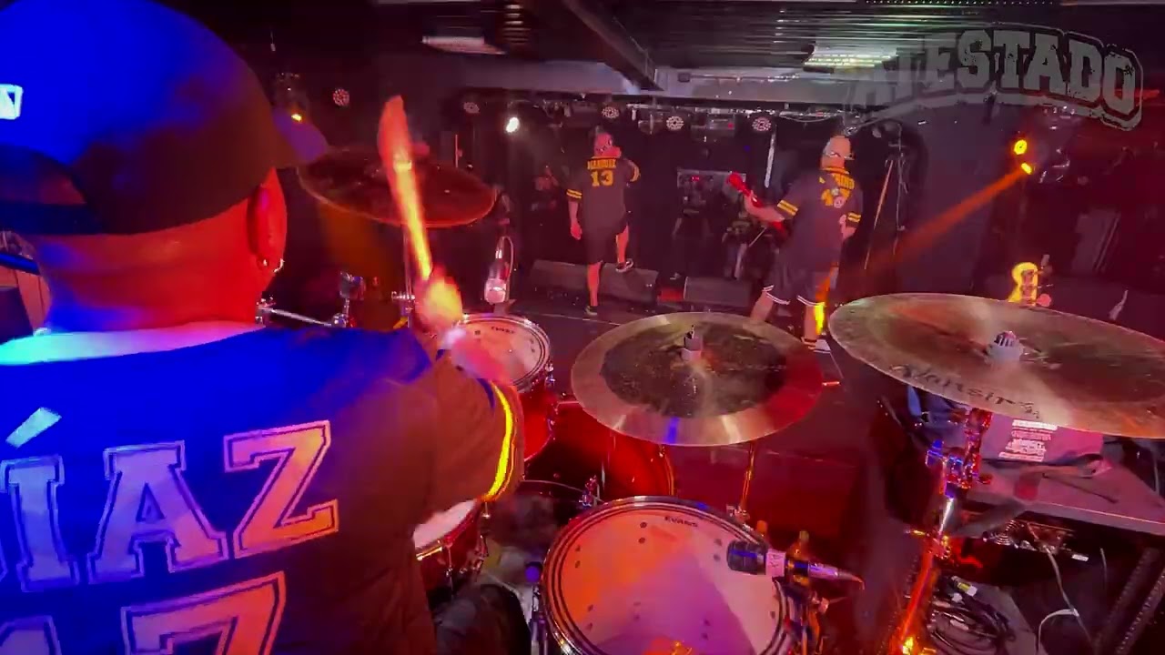 ATESTADO  - Perros del Estado. live Drumcam Sala RBX (Apertura Death Before Dishonor 12/10/2025)