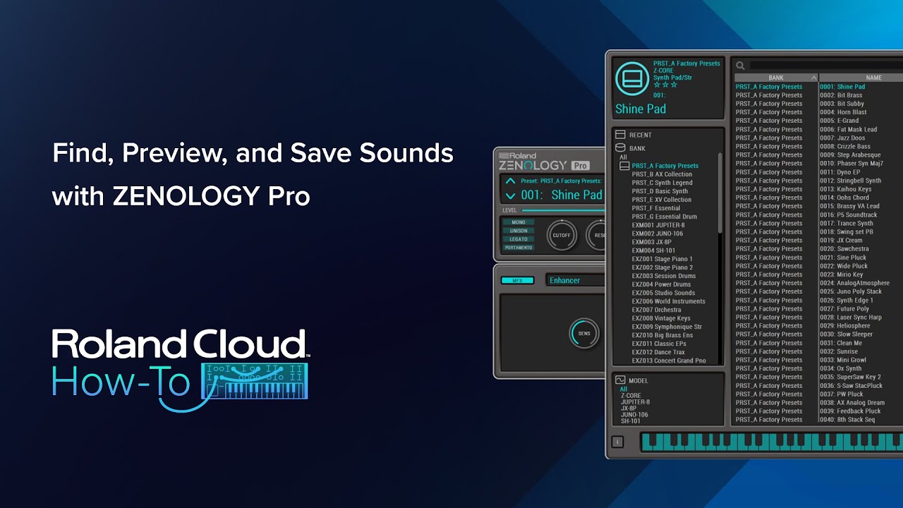 Roland Cloud How-To: Find, Preview, and Save Sounds with ZENOLOGY Pro