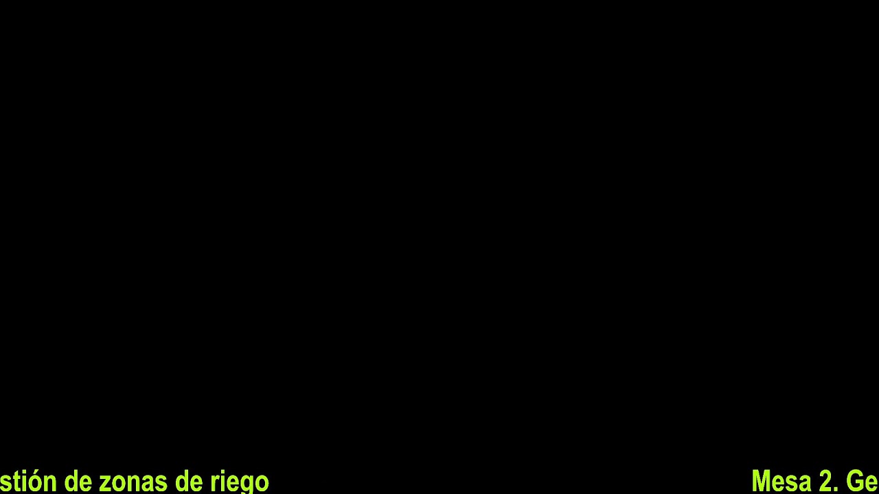 Mesa 2. Gestión de zonas de riego