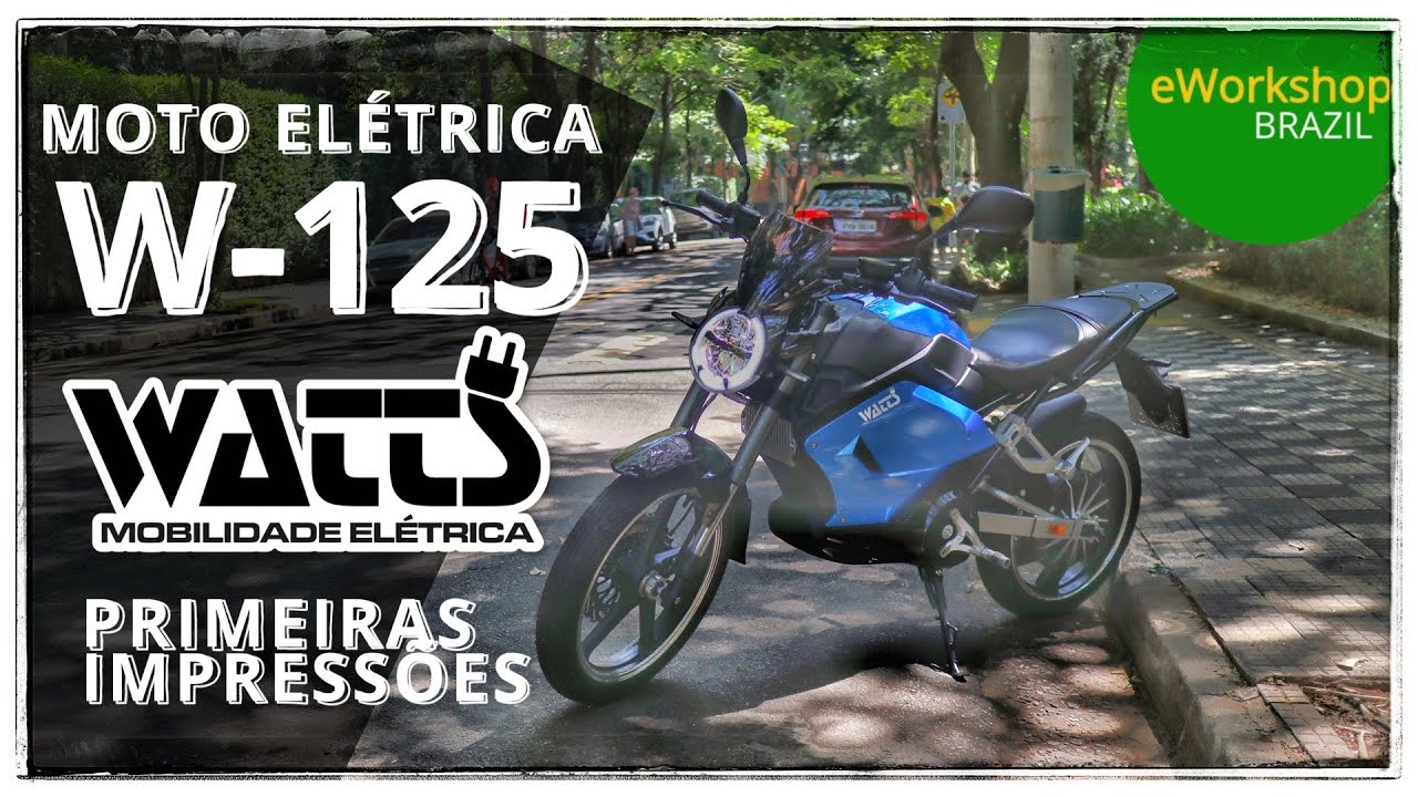 Watts W-125 Nova Moto Elétrica Fabricada em Manaus Primeiras Impressões