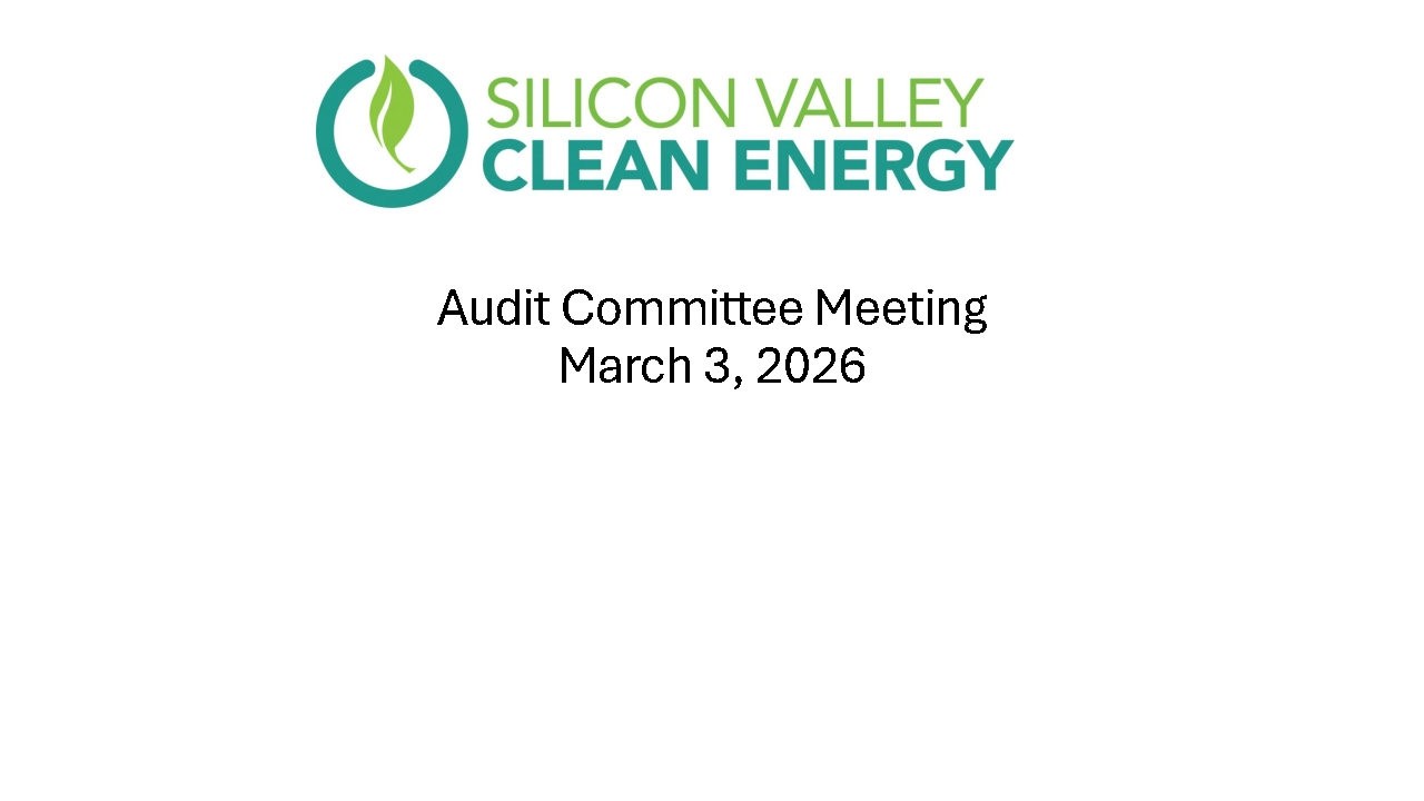 SVCE Audit Committee Meeting, March 3, 2026