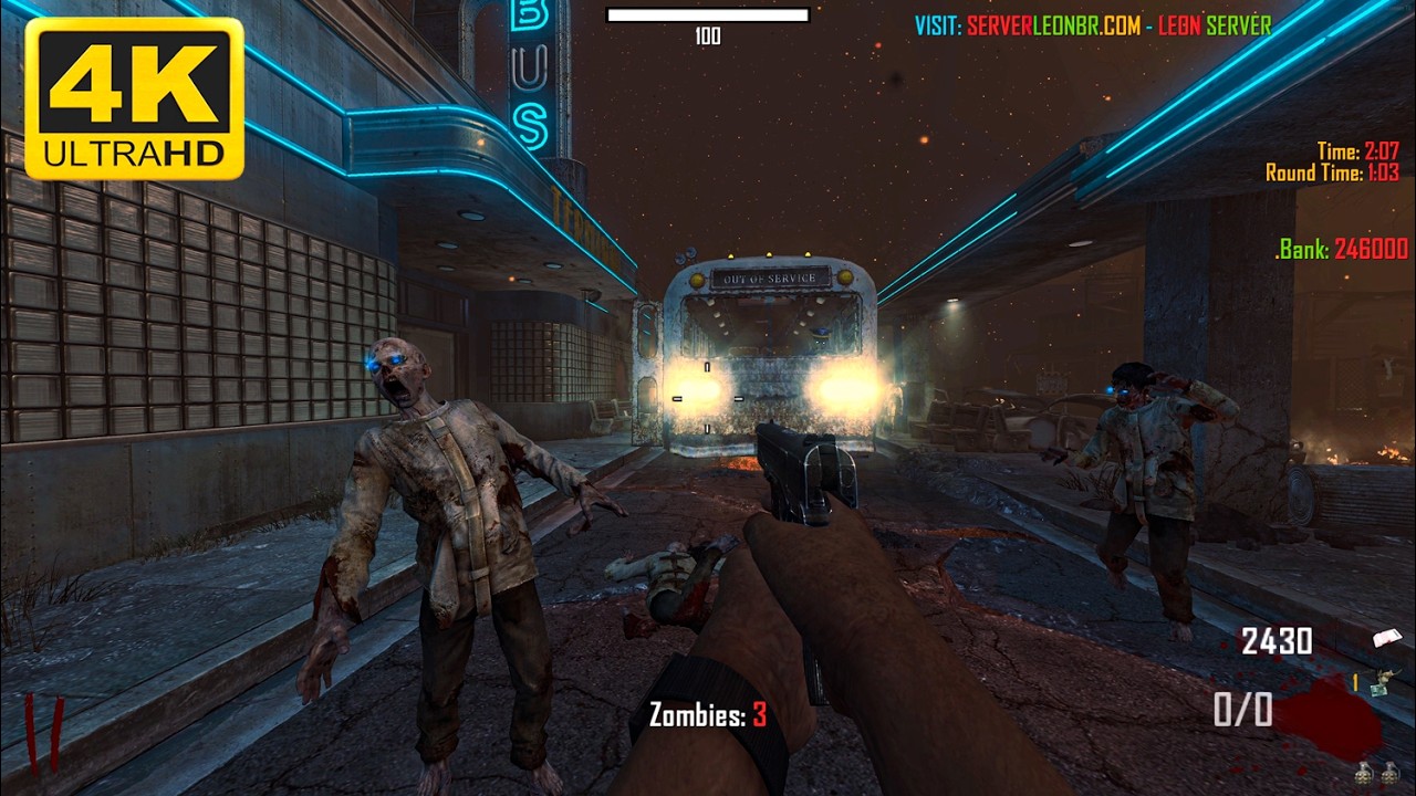 Black Ops 2 Zombies: Tranzit Gameplay 4K60FPS