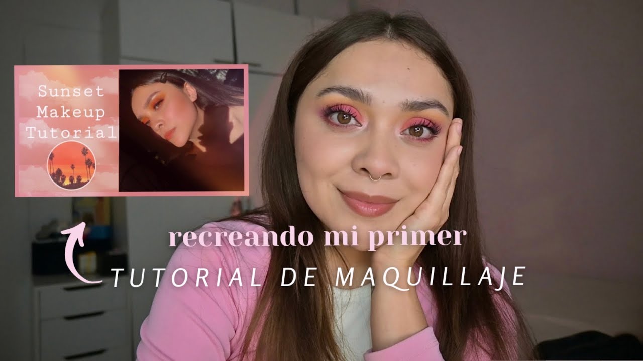 RECREANDO MI PRIMER TUTORIAL DE MAQUILLAJE | alexia torres 🧸💗