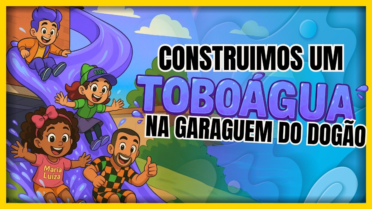 TURMA DO DOGÃO | AVENTURA INCRÍVEL | CONSTRUIMOS UM TOBOÁGUA NA GARAGEM DA MANSÃO | CURTINDO FÉRIAS