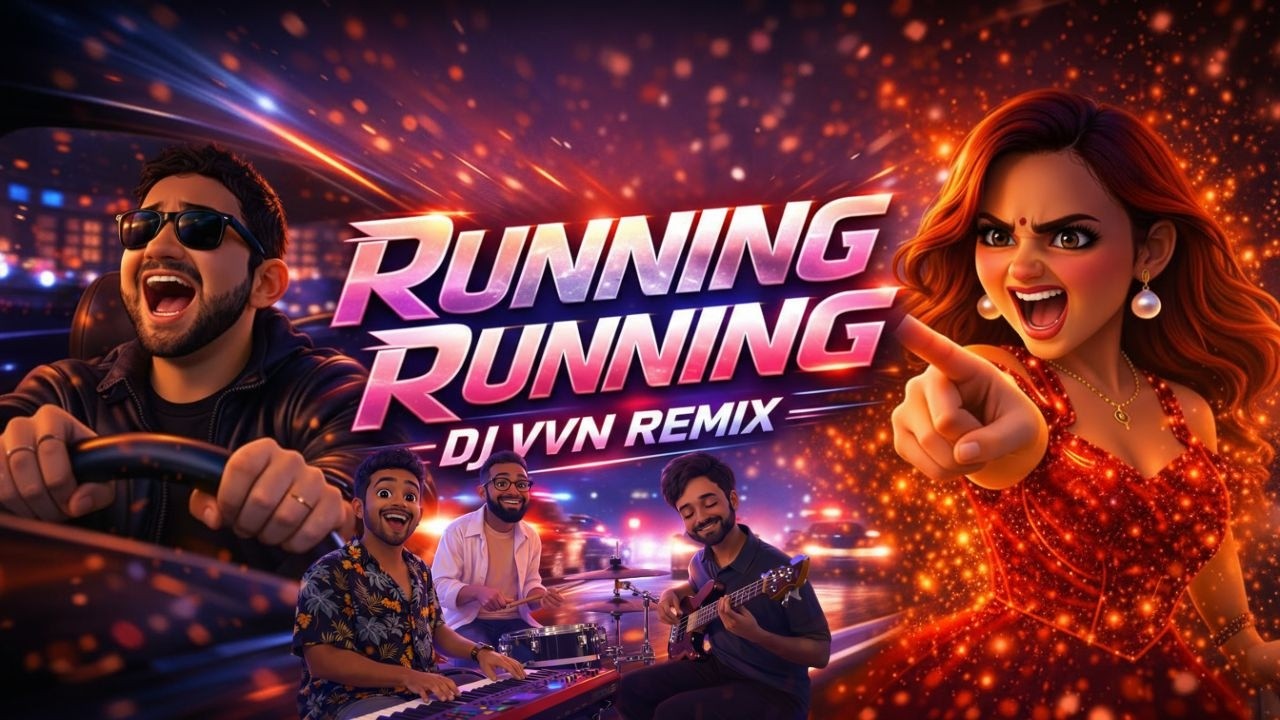 RUNNING RUNNING – DJ VVN REMIX | godgodo x Ryo | Animated video | New Konkani Song 2026