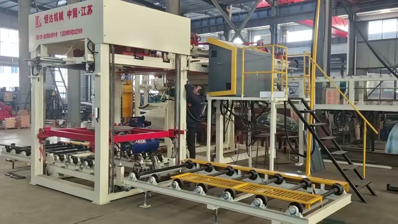 Automatic concrete block packing machine/ palletlizer machine 008618921625078