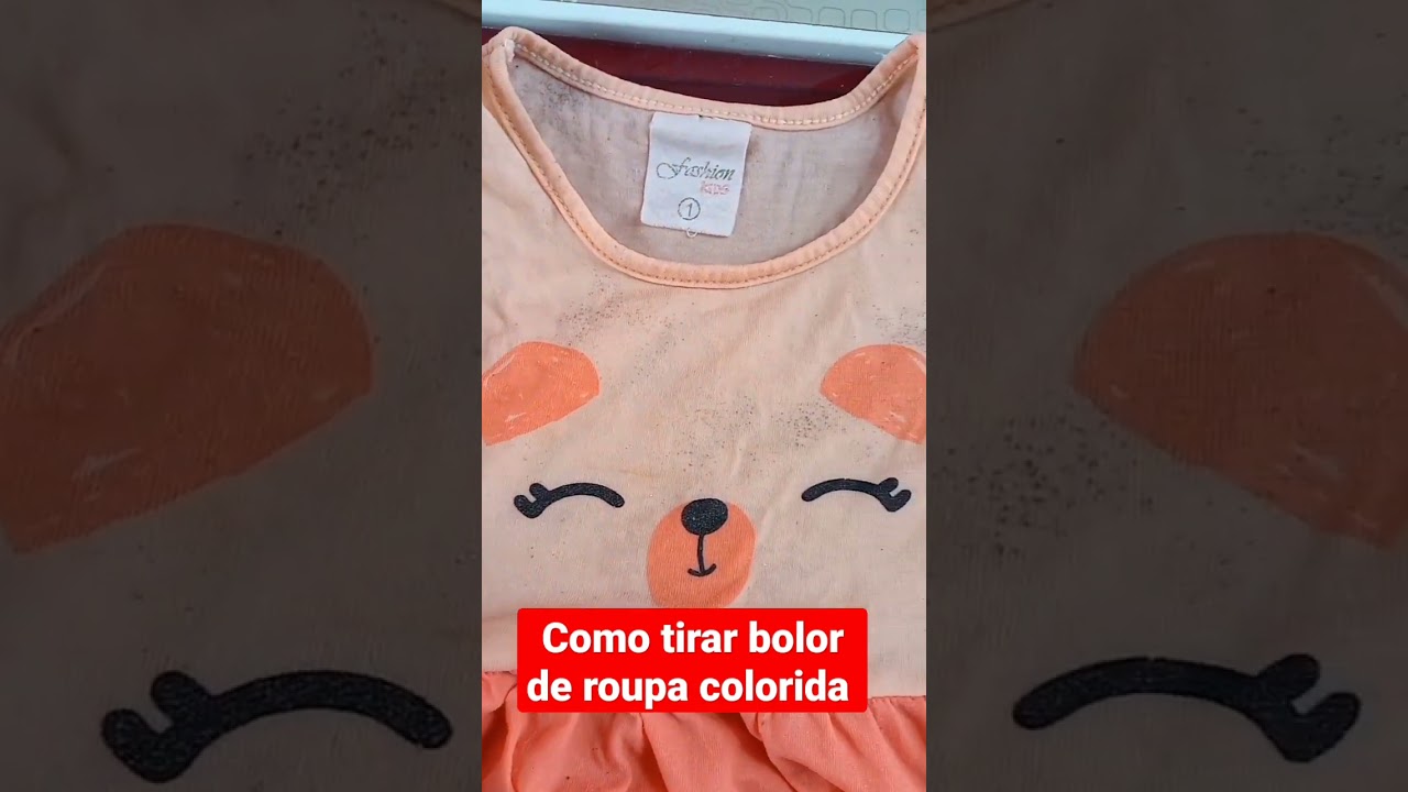 como tirar bolor de roupa colorida sem machar