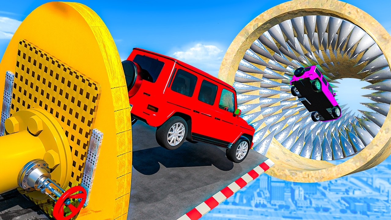 Машины против измельчителей в GTA 5