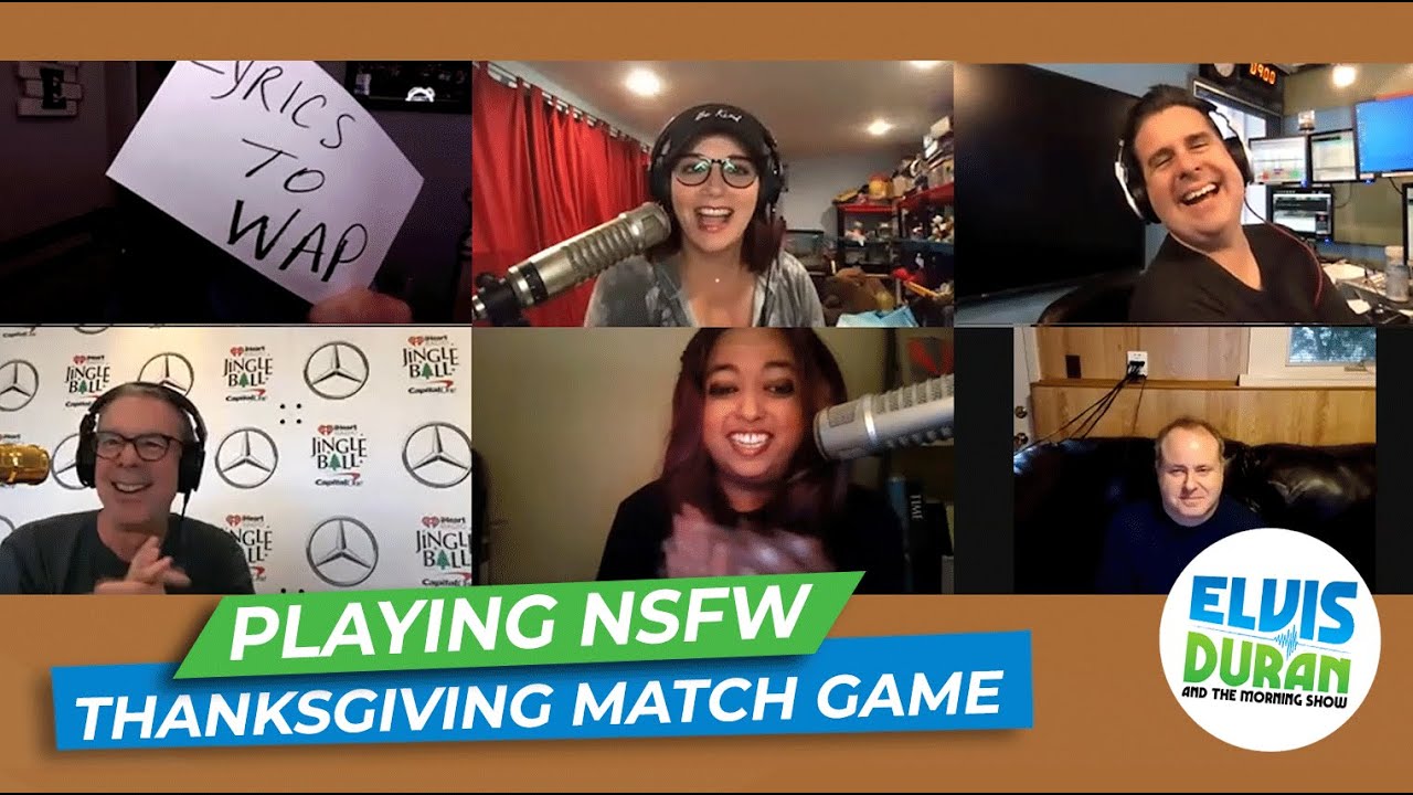 Elvis Duran Show Plays NSFW Thanksgiving Match Game | Elvis Duran Exclusive