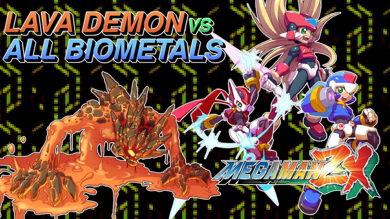 Mega Man ZX - All Biometals vs. Lava Demon