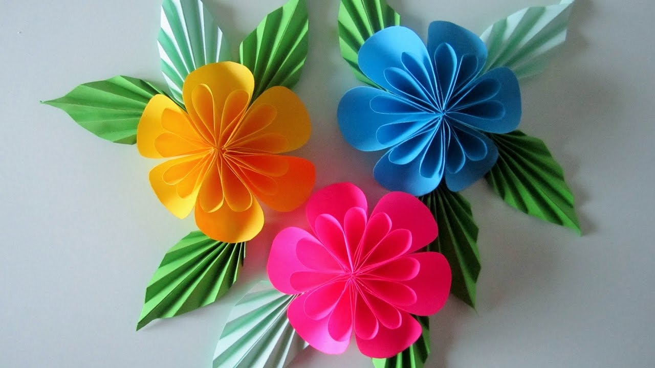 Blumen aus Papier/Notizzettel. DIY