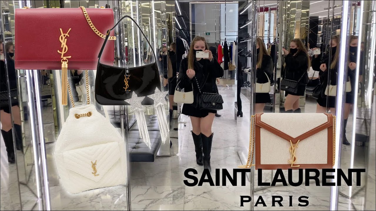 YSL ☆ SAINT LAURENT FLAGSHIP Full Store Tour Luxury Shopping Vlog! + Chloé Luxury Bags Try On