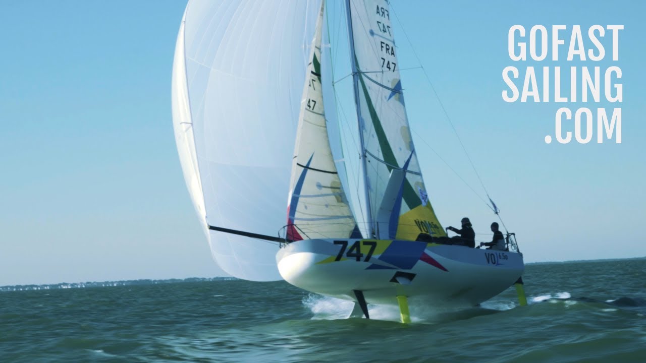 Première sortie Go Fast Sailing - Vol sur un mini 6.50 à foil de Laurent Cornic.
