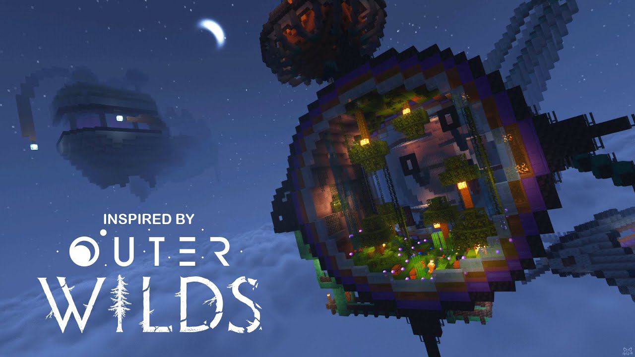 Outer Wilds base on a Minecraft Anarchy Server (Constantiam.net)