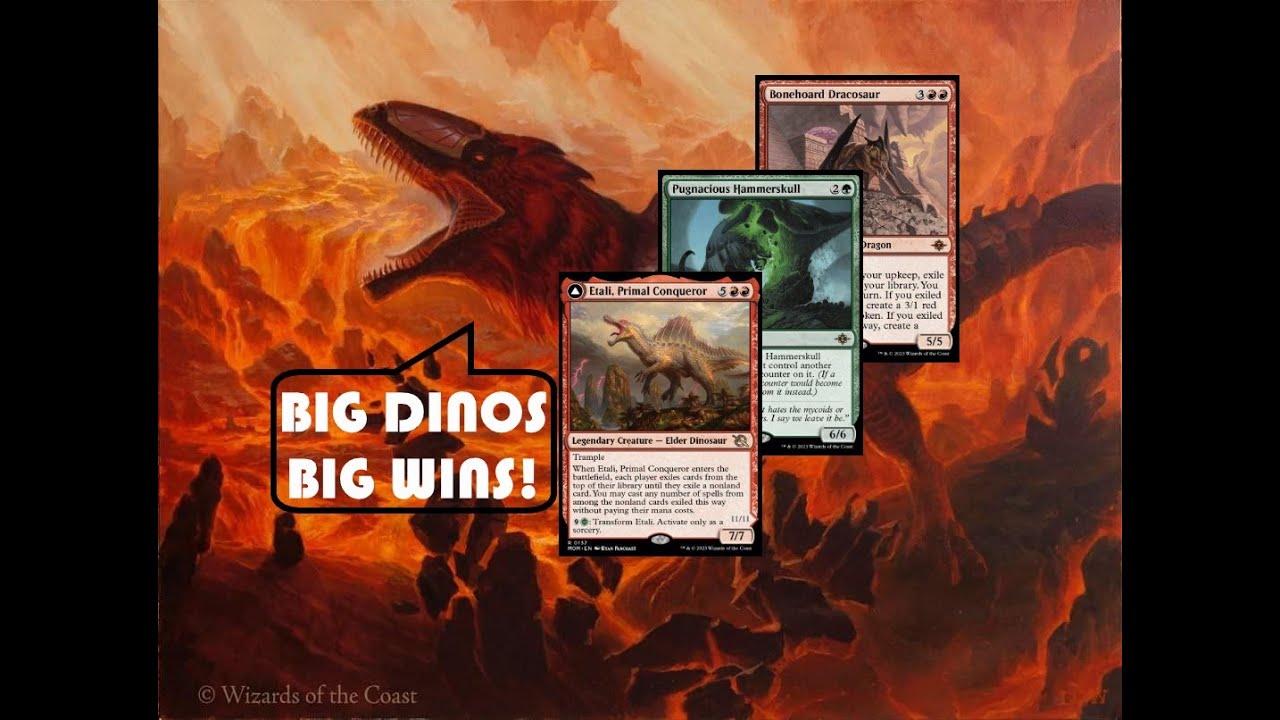 Big Dinos Big Wins! | Top 1000 Mythic | Lost Caverns of Ixalan Standard | MTG Arena | redmagemtg