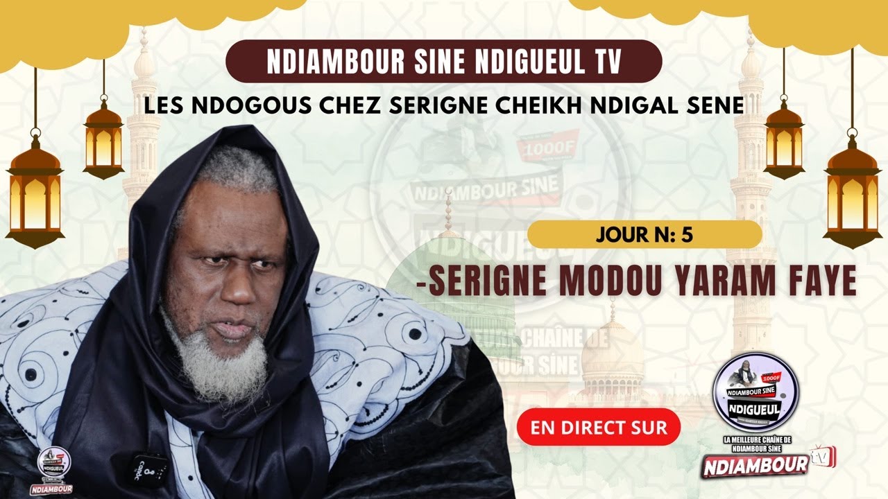 🛑 EN DIRECT: 5EM  JOUR DE KOOR NDONGOU S MODOU YARAM  FAYE LUNDI LE 23 FEVRIE 2026