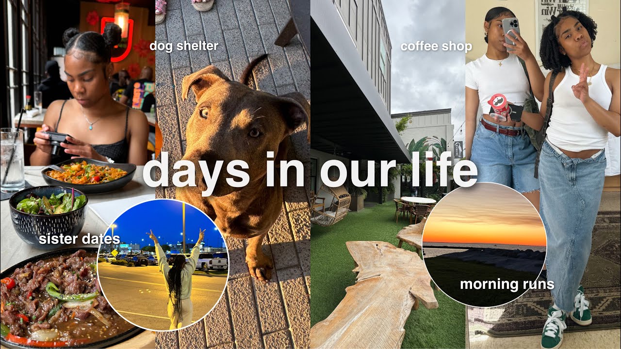 college diaries: a few days in our life | sister date, morning runs, dog shelter visit etc.