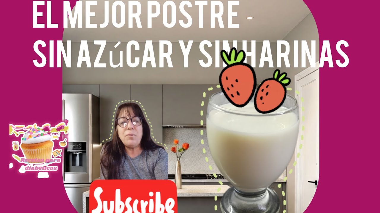 Delicioso postre sin azúcar y sin harina para diabéticos 
