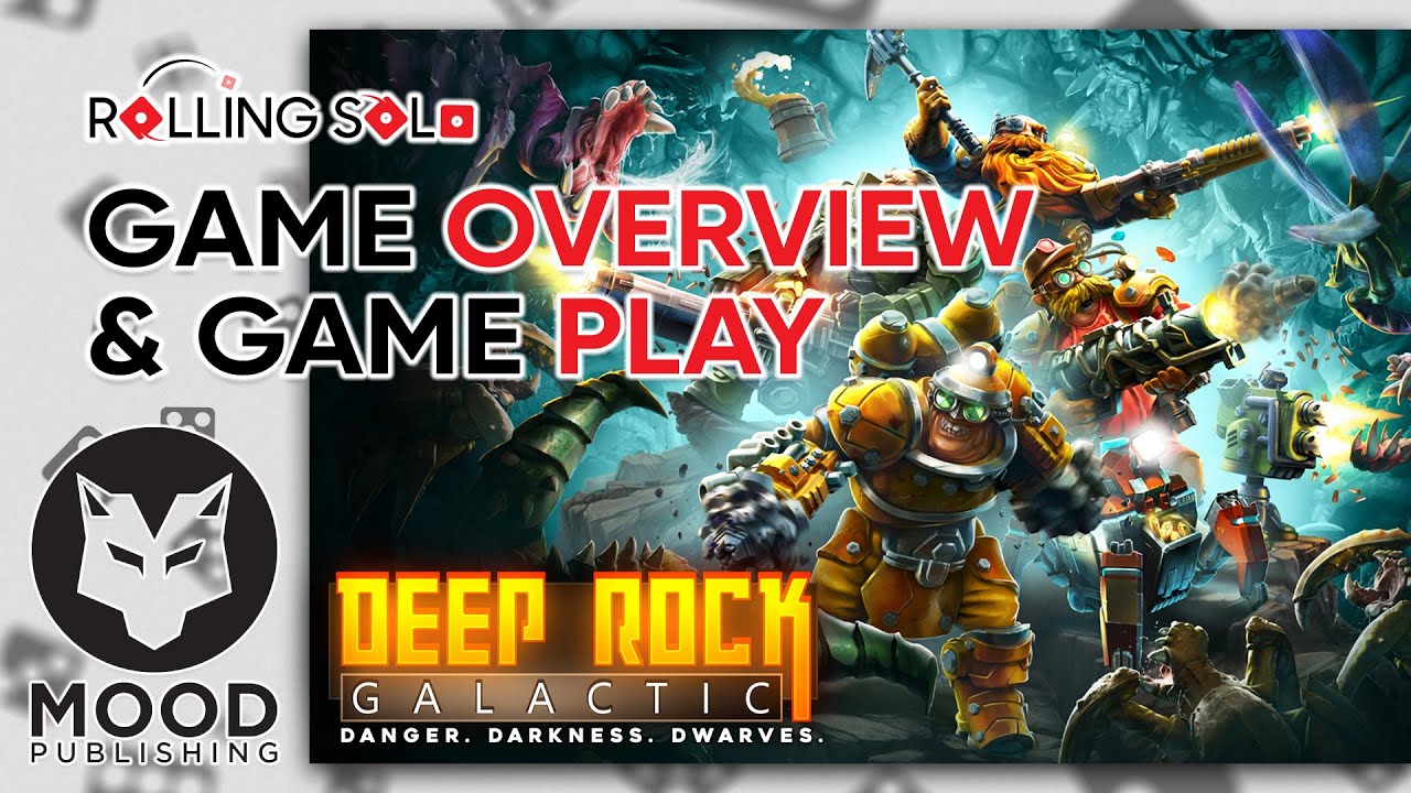 Deep Rock Galactic: The Board Game | Solo Playthrough | Game Overview & Gameplay